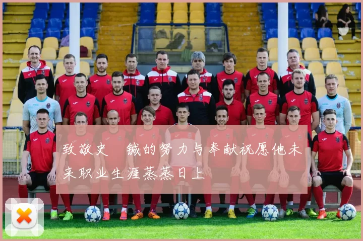 致敬史堉铖的努力与奉献祝愿他未来职业生涯蒸蒸日上